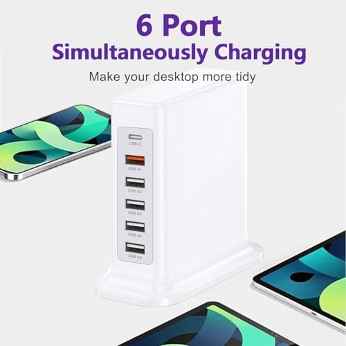 50 W High-Speed USB Charging Station with 12 Type-C Ports – Ultimate Multi-Device Power Hub for i Phone 13/14/15/16, Tablets, Smartwatches, and More – Fast, Efficient, and Safe Charging Solution for Home, Office, and Travel