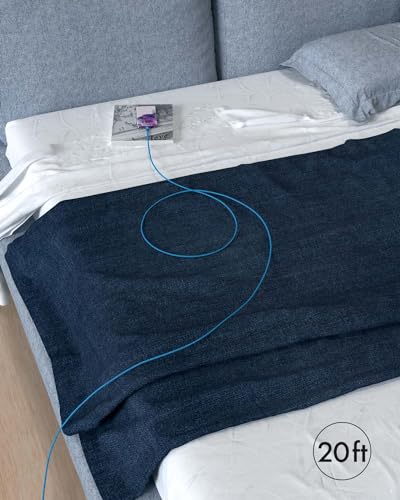 JALIXI 20 ft USB C Cable for Fast Charging – Ultra-Durable Type C Charger Cord Compatible with i Phone 15/16, Galaxy, PS5, Xbox Series X/S, Nintendo Switch & More – Unmatched Length & Enhanced Speed for Gaming and Streaming Power