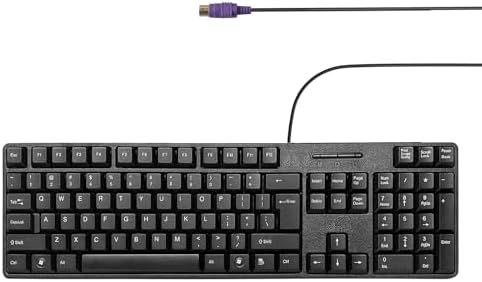 Upgrade Your Workspace with Our Waterproof Wired PS2 104 Keys Computer Keyboard – Durable, Ergonomic Black Design for Windows, PC, and Laptops – Enhanced Performance & Reliability for Every Typist