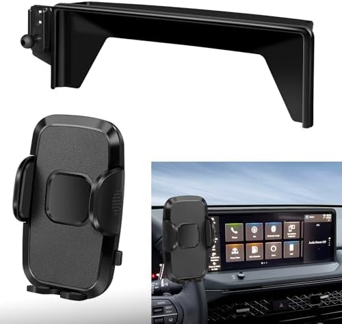 Peleus Premium Car Phone Holder for 2023-2025 Honda Accord Hybrid – Custom Fit Smartphone Mount for 12.3-Inch Screens – Effortless One-Handed Operation & Unmatched Stability – Ideal Accessory for Enhanced Driving Safety and Convenience