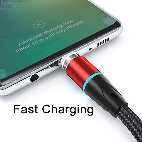 N. NETDOT Gen12 Magnetic Fast Charging Data Transfer Cable – 3 Pack (3.3 ft) for Micro-USB & USB-C Devices – Superior Speed & Ultimate Convenience for Android Users – Effortless Magnetic Connection for Seamless Charging & Data Syncing – Durable & Versatile Solution for Home, Office, and Travel