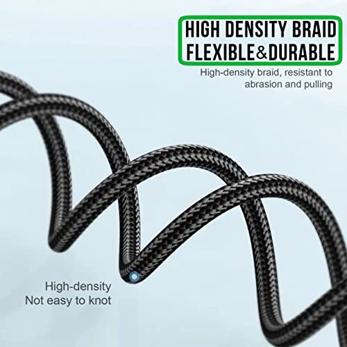 Revolutionize Your Charging Experience with the 6 ft USB C to USB C Fast Charging Cable – 60 W Power Delivery, 180° Rotating Connector, Durable Nylon Braided Design, Includes USB A Adapter for Ultimate Compatibility with i Phone 16/15, Mac Book, i Pad, Galaxy S24, and More