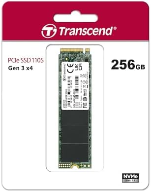 Elevate Your Computing Experience with the Transcend 256 GB M.2 2280 SSD – Achieve Lightning-Fast Speeds of Up to 1,600 MB/s for Seamless Gaming and Multitasking, Featuring PCIe NVMe Gen3 x4 Compatibility, 3 D TLC NAND Technology for Enhanced Durability, and Intelligent LDPC Error Correction for Unmatched Data Integrity. Perfect Upgrade for Ultrabooks, Laptops, and Desktops!