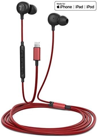 Thore Lightning Earbuds for i Phone – MFi Certified Wired In-Ear Headphones with Mic – High-Fidelity Sound for i Phone 7/8 Plus, X, XR, 11, SE, 12, 13, 14 Pro Max – Ultra-Portable White Design for Music & Calls – Premium Audio Experience