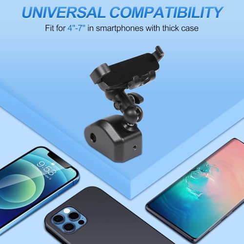 Phone Holder Compatible with Land Rover Defender 90 110 130 2020-2023, 360° Adjustable Dash Left Side Phone Mount Holder for All Smartphones (Style B) – Enhanced Compatibility and Speed