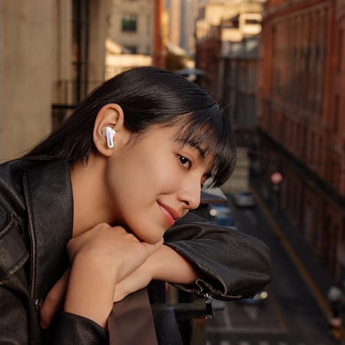Xiaomi Redmi Buds 5 Wireless Earbuds – Exceptional 46 d B Active Noise Cancellation, 40-Hour Extended Playtime, Cutting-Edge Bluetooth 5.3 Connectivity, Sleek White Aesthetic for Ultimate Comfort and Versatility in Any Environment
