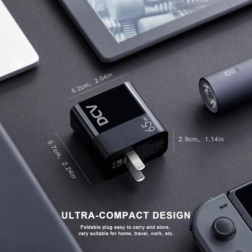 Experience unparalleled charging versatility with the DCV 65 W Ga N USB C Charger – a robust 3-Port Fast Charging Block featuring an innovative LED Digital Display. Engineered for optimal performance, this wall charger delivers rapid charging capabilities for your Mac Book, i Phone 15/14/13, i Pad Pro, Galaxy S23/S22, and Note 20/10. With an impressive output of 65 W, it supports PD, PPS, and QC 3.0 technologies, ensuring seamless compatibility across devices. The foldable design enhances portability, making it the ideal companion for your on-the-go lifestyle. Monitor your power usage at a glance with the integrated LED display, while advanced safety features protect against overheating and overcharging. Elevate your charging experience today with this sleek, durable solution that empowers you to charge multiple devices simultaneously without compromising speed or safety. Perfect for home, office, or travel, the DCV 65 W USB C Charger is your gateway to efficiency and reliability in device charging.