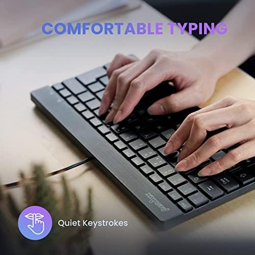 Elevate Your Typing Experience with the Perixx PERIBOARD-326 Wired Mini Backlit USB Keyboard – Compact Design, Low Profile Keys, and Adjustable Lighting for Optimal Comfort and Productivity at Home or On-the-Go