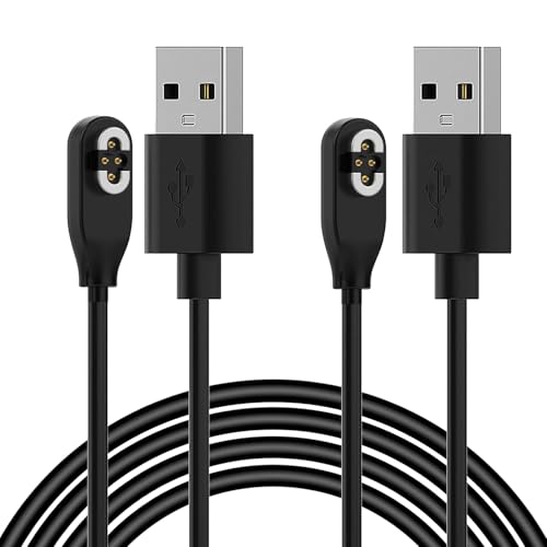 Charger Compatible for SHOKZ OpenSwim Pro S710 Open-Ear Headphones Charging Cable, 3.3FT Replacement Magnetic USB Cable Cord for SHOKZ OpenSwim Pro, Durable Portable Charger (Black&Black) – Enhanced Compatibility and Speed