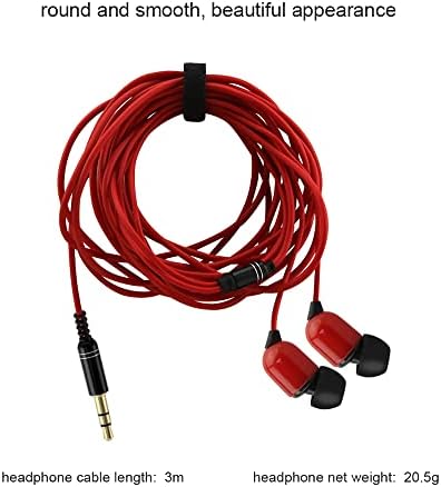 YOCUNKER Premium 3.5 mm Wired Earbuds with Extended 3-Meter Cable – Lightweight In-Ear Design for Superior Sound Quality – Compatible with Smartphones, Tablets, Laptops & TVs – Enjoy Freedom of Movement for an Immersive Listening Experience – Ideal for Music Lovers Seeking Pure Audio Without Microphone – Upgrade Your Sound Game Today!