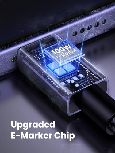 UGREEN 10 FT USB C to USB C Cable – 100 W Ultra-Fast Charging Solution for i Phone 16, Mac Book Pro, Galaxy S24 & More – Durable Nylon Braided Design with 480 Mbps Data Transfer – Essential Tech Accessory for Home, Office & Travel