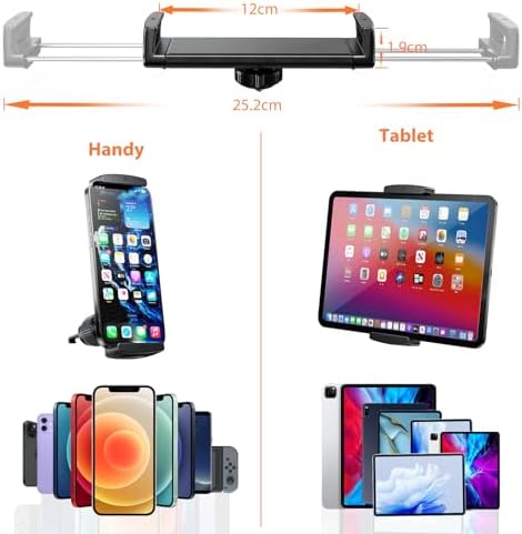 Universal 360-Degree Rotatable Car Phone Holder – Air Vent Mount for i Phone, Android & Tablets (4.7-12.9”) – Enhanced Stability & Hands-Free Convenience for Safe Driving & Navigation – Sleek Design for Optimal Compatibility