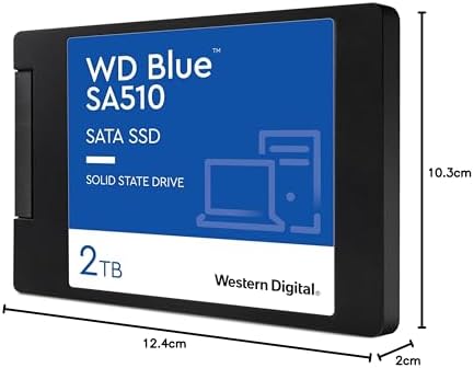 Elevate Your Computing with the Western Digital 500 GB WD Blue SA510 SATA III Internal SSD – Unleash Lightning-Fast 560 MB/s Read Speeds, 2.5″/7 mm Form Factor for Ultimate Device Compatibility and Enhanced Performance