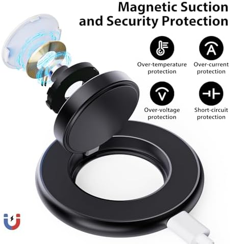Ultra-Fast 5 W Wireless Charger for Apple Watch – Sleek Aluminum Alloy Magnetic Charging Station with USB-C Cable, Portable Design for All i Watch Series (Ultra/9/8/7/6/5/4/3/2/SE) – Ultimate Travel Companion for Quick Power-Up and Style