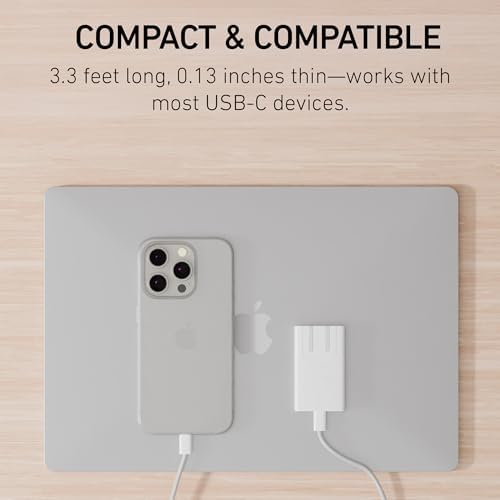 Ultra-Slim PEEL 35 W Fast Charging USB-C Wall Charger in Black – Compact, Efficient Power Adapter for On-the-Go Lifestyle – Safe & Reliable with UL, FCC, CE, Ro HS Certifications – Enhanced Compatibility for All USB-C Devices