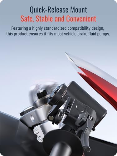 sincetop Quad Series Phone Holder for Bikes & Motorcycles – Premium Aluminum Handlebar Mount with Quick Lock Mechanism – Universal Fit for Mountain, Road, E-Bikes & Scooters – Securely Accommodates All Phone Sizes for Seamless Navigation and Hands-Free Experience