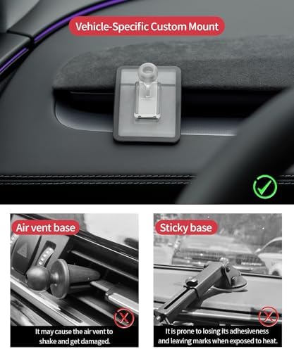 Transform Your Driving Experience with the Premium Wireless Charging Phone Holder for Tesla Model Y (2025) & Model 3 (2024-2025) – 360° Rotatable Design for Optimal Functionality & Aesthetic Appeal, Fast Wireless Power for Effortless Navigation