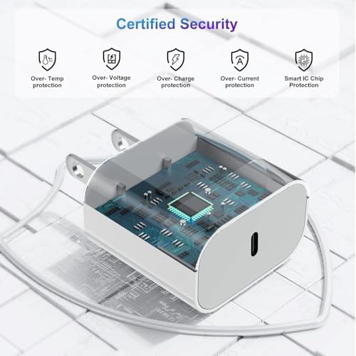 Revolutionary 2-in-1 USB C Charger for Apple Watch & i Phone – 6 FT Magnetic Fast Charging Cable with USB-C Wall Adapter – Compatible with Apple Watch Series 8/7/6/SE/5/4 & i Phone 14/13/12 – Ultimate Convenience & Enhanced Durability for On-the-Go Charging Solutions