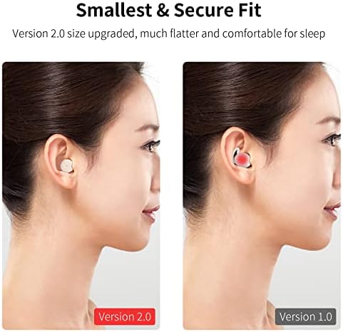 Ultimate Sleep Enhancer: Ultra-Comfort Bluetooth Earbuds for Side Sleepers – Advanced Noise-Cancellation for Snoring Relief and Restorative Sleep – Discreet, Lightweight Design for Uninterrupted Nighttime Bliss