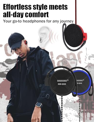 Vibrant Pink Over-Ear Kids Earbuds with Secure Earhooks – Perfectly Designed Audio Companion for Ages 3-8, Ideal for School, Home, and On-the-Go Listening with Universal 3.5 mm Compatibility for Phones and PCs