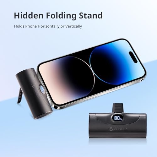 Ultra-Compact 5000 m Ah USB-C Power Bank with 20 W Quick Charge – Lightweight Mini Phone Charger for i Phone 15/16, Samsung & Android Devices – Reliable Emergency Charging Solution with Advanced Safety Features for On-the-Go Power