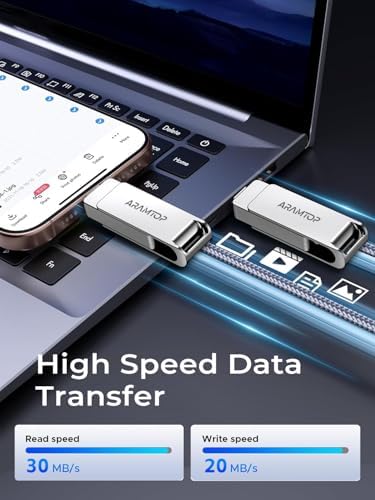 64 GB Multi-Port Photo Stick for i Phone & Android – High-Speed USB C Flash Drive for Effortless Data Transfer Across Devices – Expand Your Storage & Capture Memories Instantly – Plug-and-Play Convenience for i Pad, PC, and More – Ideal for Traveling Photographers