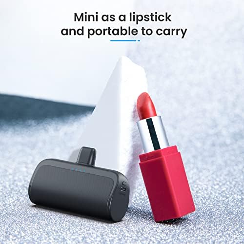 Ultra-Compact 5200 m Ah Power Bank for i Phone – PD Fast Charging Mini Portable Charger with Enhanced Compatibility for i Phone Models 14/13/12/11/XS/XR/X/8/7/6/6 s – Essential On-the-Go Battery Backup for Busy Lifestyles