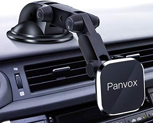 Universal Magnetic Phone Car Mount – Heavy-Duty 3.2″ Suction Cup Holder for Dashboard & Windshield – Ultra-Strong 8 Magnet Grip for i Phone & Samsung Devices – 360-Degree Rotation for Optimal Viewing Angles – Hands-Free Convenience for Navigation & Calls