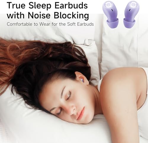 Revolutionary Comfort Wireless Sleep Earbuds for Side Sleepers – Bluetooth 5.3 Noise-Canceling Headphones with IPX3 Waterproof Protection and Smart Battery Display for Ultimate Rest and Active Use