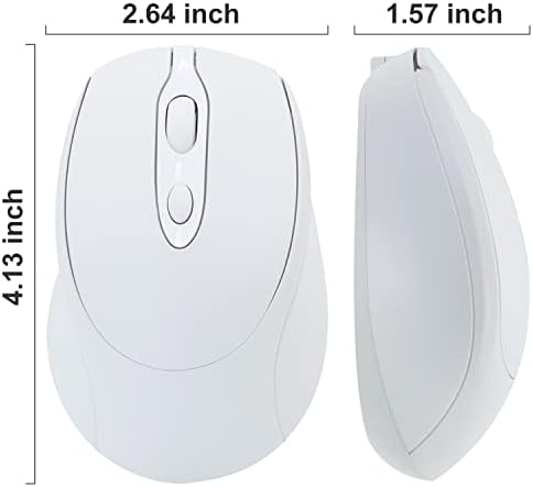 Sleek Silent Rechargeable Wireless Mouse – Ergonomic Light Green Design for Laptop, i Pad, Mac Book, Surface Pro, and More – Perfect for Travel and Everyday Use with Dual Mode Bluetooth Compatibility