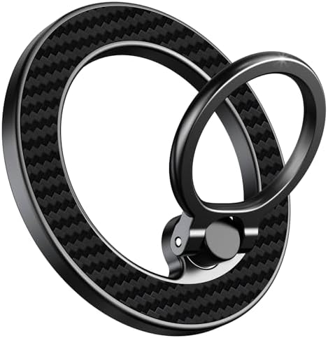 Chic Glitter Magnetic Phone Ring Holder for Mag Safe – Stylish Finger Grip Stand for i Phone, Kindle & Smartphones, Enhanced Stability with Versatile Compatibility for Pop Sockets – Elevate Your Daily Mobile Experience with Glamour and Functionality