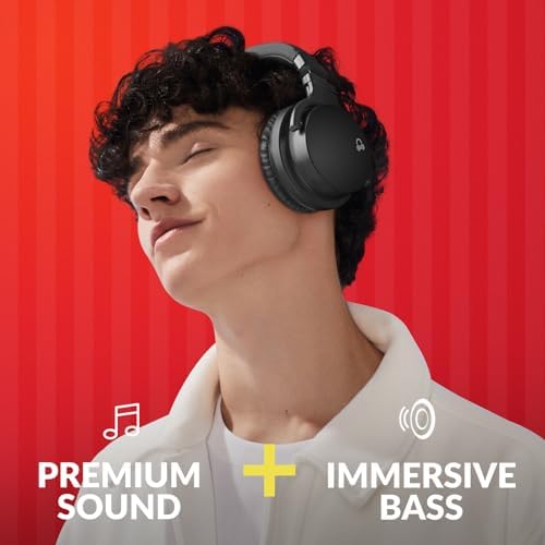 Elevate Your Sound Experience with E7 Active Noise Cancelling Headphones – Unrivaled Over-Ear Comfort for All-Day Listening, Rich HD Audio Quality for Audiophiles – Ideal for Travel, Work, & Thoughtful Gifting – Advanced Bluetooth Connectivity for Effortless Pairing and Immersive Enjoyment