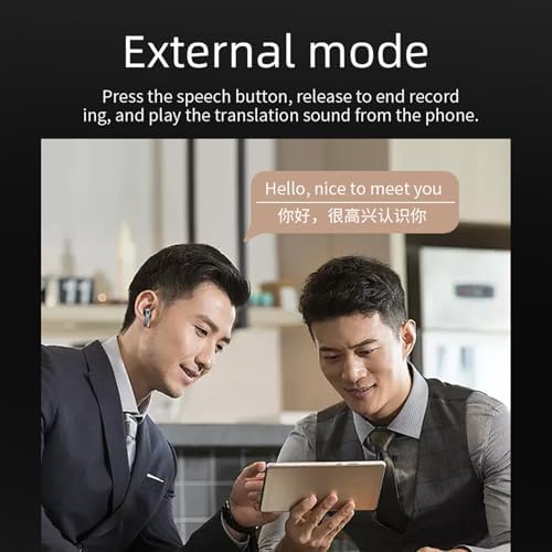 Charcoal Black 3-in-1 Smart Translation Earbuds – Effortless Real-Time Language Conversion with Bluetooth Connectivity, Supports 144 Languages & Accents, Superior Noise Cancellation for Uninterrupted Communication, Ideal for Travelers and Professionals, Ergonomically Crafted for All-Day Comfort and Portability