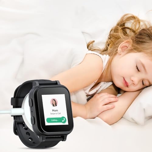 Ultra-Fast Magnetic USB Charger for Gabb Watch 3 e/3 – Sleek White Portable Charging Cable with Enhanced Power Efficiency – Ideal for Active Smartwatch Users Seeking Quick and Reliable Charging Solutions