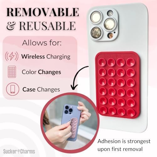 Lavender Fizz Silicone Phone Mount – Versatile Hands-Free Suction Holder for i Phone & Android – Ideal Tik Tok Filming & Video Call Accessory – Secure, Removable Grip for Effortless Mobile Use – Stylish & Functional Design for On-the-Go Convenience