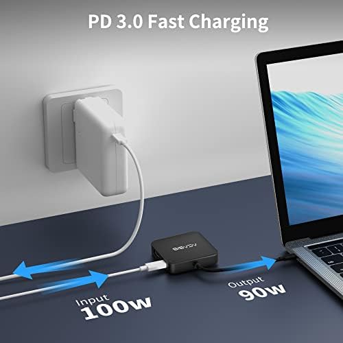 Elevate Your Work Efficiency with the ACASIS Dual HDMI Docking Station – Power Up with 100 W PD Charging, Experience Stunning 4 K Display, and Enjoy Lightning-Fast 5 Gbps USB-C & USB-A Connectivity for Dell, HP, Lenovo, Surface, and Yoga Laptops – The Ultimate All-in-One Hub for Professionals and Tech Lovers