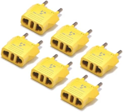 Universal Travel Power Adapter Set for North American Devices in Greece – Dual Pack with High-Speed Charging for Phones, Tablets, Laptops – Compact and Durable Solution for Effortless Connectivity Abroad