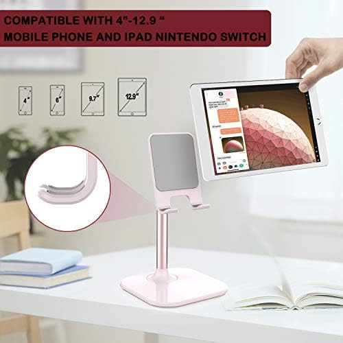 Doboli Cell Phone Stand, Phone Stand for Desk, Phone Holder Stand Compatible with iPhone and All Mobile Phones Tablet, Gifts for Adults Women Men Mom Wife, Pink – Enhanced Compatibility and Speed