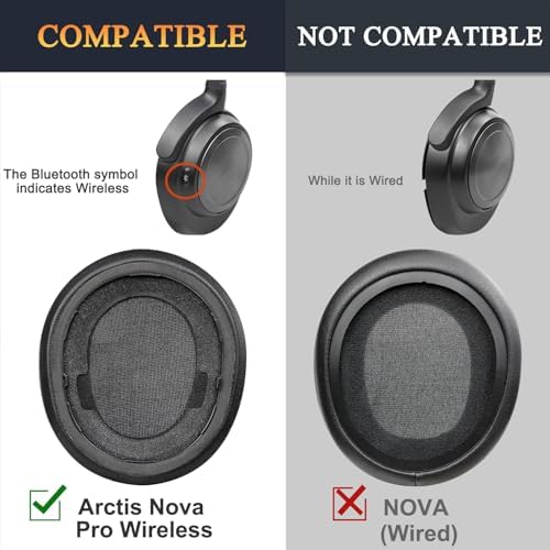 Ultimate Comfort Upgrade: SOULWIT High-Density Mesh Replacement Earpads for Steelseries Arctis Nova Pro Wireless Headphones – Enhanced Noise Isolation Foam Cushions for Immersive Sound Quality – Sleek Black Design
