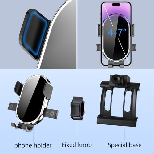 Premium 360-Degree Car Phone Holder for Alfa Romeo Stelvio (2018-2024) – Ultimate Dashboard Mount for Navigation & Hands-Free Calls – Sleek Interior Accessory for Enhanced Safety and Convenience