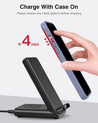 Revolutionary 3-in-1 Wireless Charging Station for Apple Devices – Fast Charger Compatible with Apple Watch Ultra (Models 10-3), i Phone 16/15/14/13/12/11/X, and Air Pods Pro with Adapter – Elevate Your Charging Experience with Sleek Design and Enhanced Compatibility for All Your Essentials