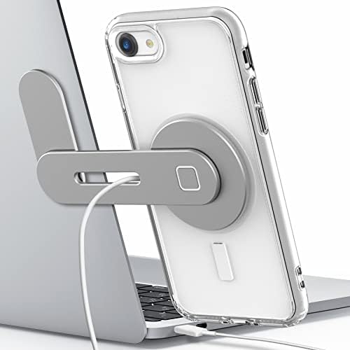 GALVANOX Magnetic Wireless Charging Dock for i Phone 12/13/14 – Sleek Aluminum Stand with 15 W Fast Charge – Stylish Desktop Holder with Mag Safe Compatibility for Efficient Power Management in Modern Workspaces