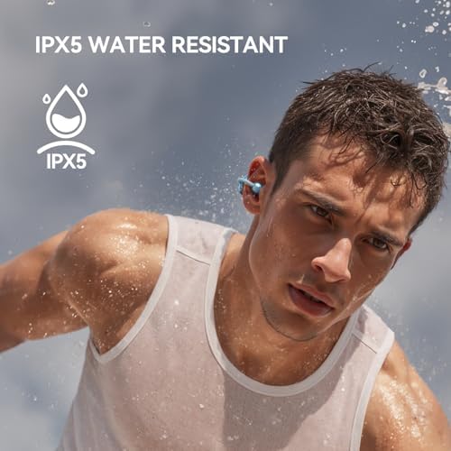 Revolutionize Your Audio Experience with 1 MORE S20 Open Ear Bluetooth 5.4 Wireless Earbuds – Lightweight Clip-On Design, 30-Hour Playtime, Four ENC Microphones for Crystal-Clear Sound, IPX5 Water-Resistant Durability, Perfectly Secure Fit for Active Lifestyles, Your Ultimate Sports Companion in Stylish Black