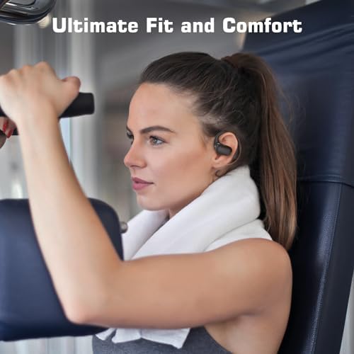 Open Ear Wireless Headphones – Ultra-Lightweight Hi-Fi Sound Earbuds with 20-Hour Playtime, Perfect for Sports, Running, and Gaming – Stay Aware and Comfortable with Seamless Device Compatibility