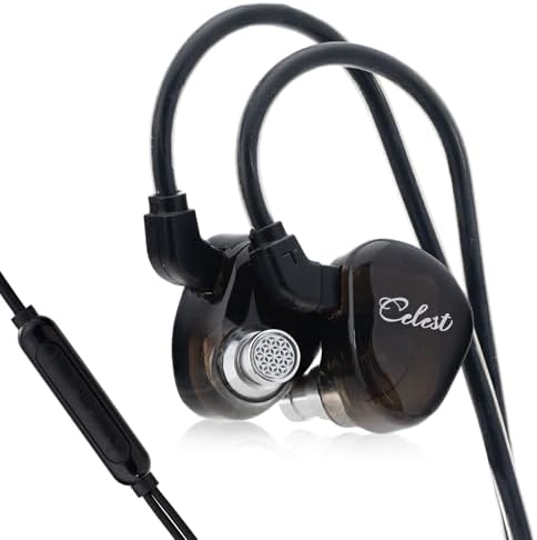 Ultimate Audio Revolution with QOA Celest Rue Premium In-Ear Monitors – Lightweight 6 mm Dynamic Driver Earbuds with Customizable Detachable Cable – Stylish Purple IEMs for Unmatched Hi-Fi Stereo Clarity Ideal for Musicians, Gamers, and Audiophiles – Experience Crystal-Clear Sound Across All Devices