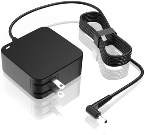 Lenovo 65 W Round Tip Laptop Charger – Ultra-Fast, Compatible Power Adapter for V14, V15, V17 Series & Ideapad Models with Enhanced Safety Features – Quick Charge Technology for Business Professionals and Students – CE/FCC/ROHS Certified for Reliable Performance – Ideal Replacement for ADLX65 CCGU2 A with 4.0 mm x 1.7 mm Connector – Your Go-To Charging Solution for Yoga 510, 710 & Flex Series – 24/7 Customer Support for Peace of Mind