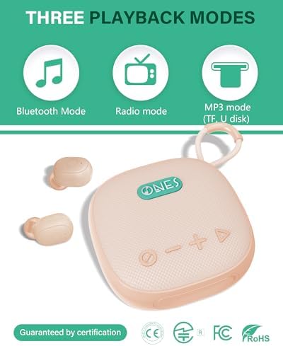 ONES Mus Play 2-in-1 Wireless Speaker and Earbuds: Premium Hi-Res Sound Experience with 24-Hour Speaker & 60-Hour Earbud Battery Life, Versatile Bluetooth/AUX/MP3 Connectivity, Dual Game & Music Modes for Enhanced Audio Engagement, Compact Design for Ultimate Portability