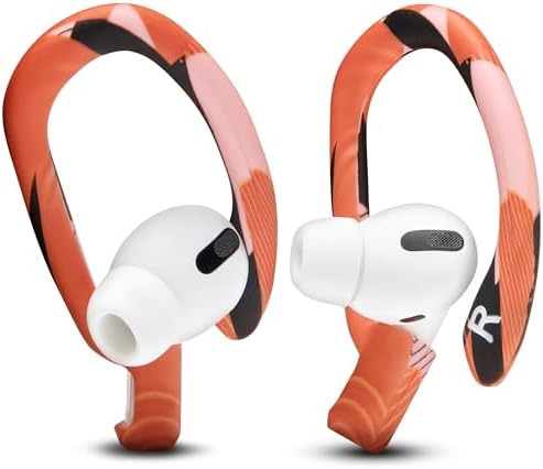 Patented WC Hook Z – Upgraded Over-Ear Hooks for Air Pods Pro 1, 2 & Air Pods 1, 2, 3 | Secure Fit Earbud Accessories with Unique Left & Right Design | Two Size Pairs Included | Winter White | Premium Quality by Wicked Cushions for Maximum Comfort and Stability