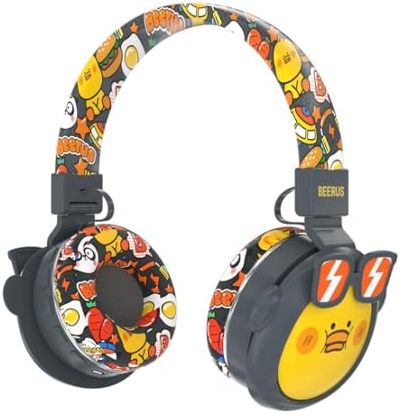 Vibrant Purple Rabbit-Themed Bluetooth Headphones for Kids – Safe Volume-Limiting Over-Ear Design for Ultimate Comfort, Built-in Mic for Easy Connectivity, Foldable for On-the-Go Adventures – Perfect for School, Tablets, i Pads, and Travel Excursions