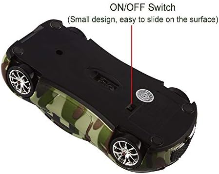 Sleek Yellow Wireless Car Mouse – Cool Sports Car Design for Enhanced Precision with 1600 DPI Optical Technology | Lightweight & Portable USB Receiver Mouse for Laptops, PCs, and Travel | Perfect Gift for Tech Lovers and Professionals